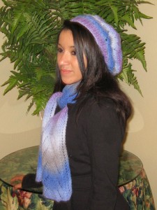 Lady Sparrow Lacey Hat & Scarf Set