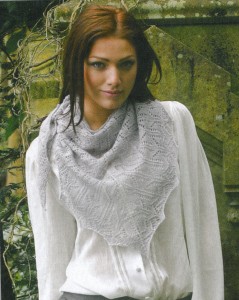Camelot's Embrace Shawl pattern, Knit Mag.